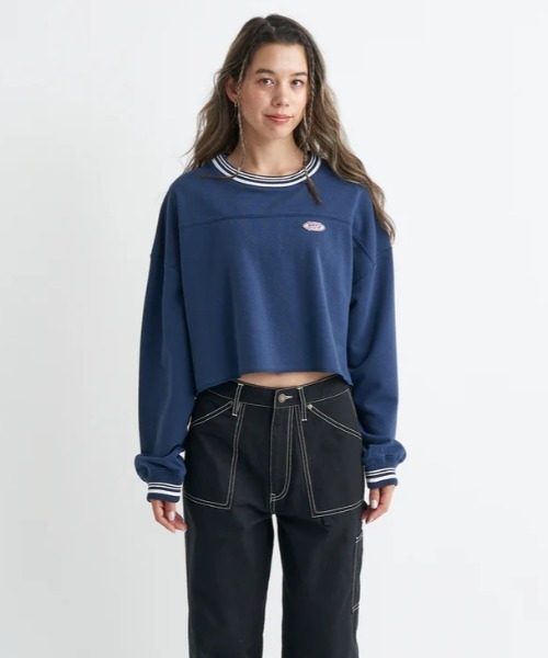 ROXY(ロキシー)の「LOOK UP PULLOVER/ロキシープルオーバーショート丈スウェット(スウェット・レディース・ネイビー/ブラウン/グレー・MEDIUM/LARGE/SMALL)」の12枚目の写真