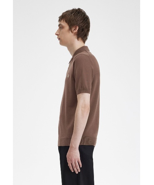 【タグ付き新品】Fred Perry フレッドペリー ポロシャツ ブラウン 中古・古着通販】FRED PERRY (フレッドペリー) ポロシャツ ブラウン