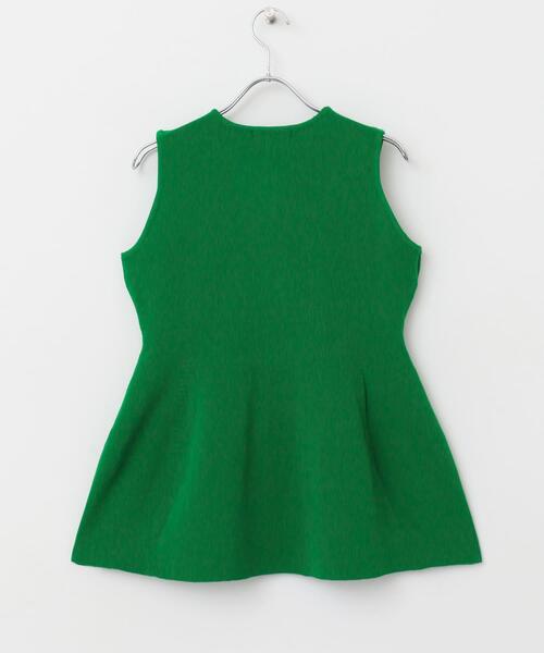 URBAN RESEARCH ROSSO WOMEN（アーバンリサーチ　ロッソ）の「ペプラムフォルムニットジレ（ニット/セーター・レディース・オフホワイト/ブラック/グリーン・FREE）」の19枚目の写真