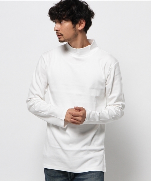 WEGO(ウィゴー)の「WEGO/スムースハイネックロングTシャツ(Tシャツ/カットソー・メンズ・ホワイト/ホワイト系その他/ブラック・LARGE/MEDIUM)」の11枚目の写真