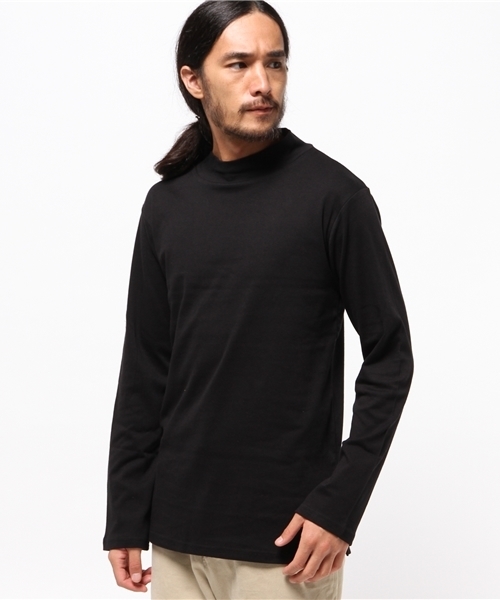 WEGO(ウィゴー)の「WEGO/スムースハイネックロングTシャツ(Tシャツ/カットソー・メンズ・ホワイト/ホワイト系その他/ブラック・LARGE/MEDIUM)」の13枚目の写真