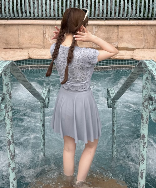 mellow neon 2wayクロシェ水着 mellowneon 水着 2wayクロシェ水着 / スイムウェア 2点セット