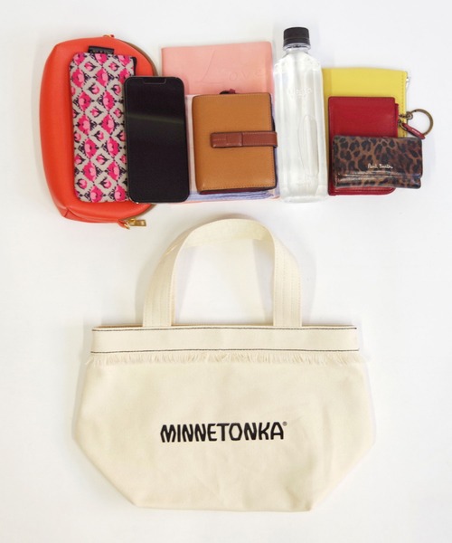 Minnetonka(ミネトンカ)の「【MINNETONKA/ミネトンカ】 CANVAS BAG / キャンバスバッグ(トートバッグ・レディース・グレー/アイボリー/ブラック/ブラウン・FREE)」の10枚目の写真
