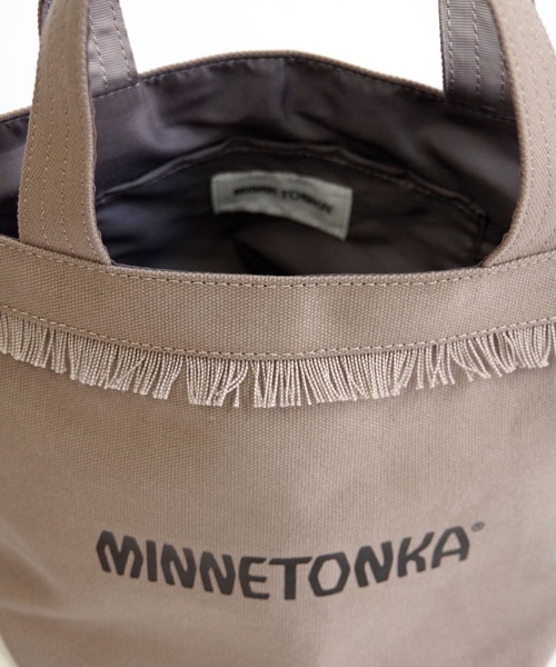 Minnetonka(ミネトンカ)の「【MINNETONKA/ミネトンカ】 CANVAS BAG / キャンバスバッグ(トートバッグ・レディース・グレー/アイボリー/ブラック/ブラウン・FREE)」の14枚目の写真