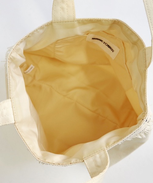 Minnetonka(ミネトンカ)の「【MINNETONKA/ミネトンカ】 CANVAS BAG / キャンバスバッグ(トートバッグ・レディース・グレー/アイボリー/ブラック/ブラウン・FREE)」の8枚目の写真