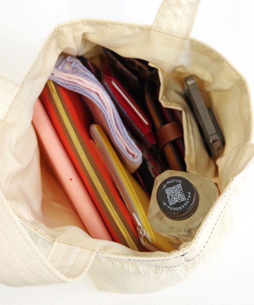 Minnetonka(ミネトンカ)の「【MINNETONKA/ミネトンカ】 CANVAS BAG / キャンバスバッグ(トートバッグ・レディース・グレー/アイボリー/ブラック/ブラウン・FREE)」の9枚目の写真