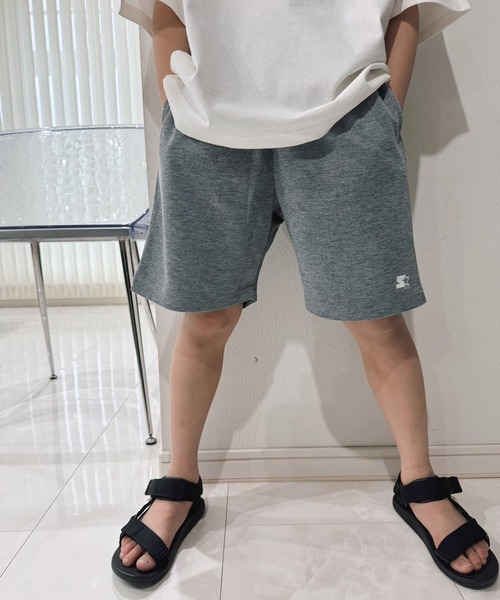 STARTER(スターター)の「STARTER スターター ワンポイントハーフパンツ(その他パンツ・キッズ・ベージュ/チャコール/ネイビー/ブラック/ダークグリーン/杢グレー/オレンジ/ライム・160cm/150cm/140cm/130cm/120cm/110cm)」の3枚目の写真