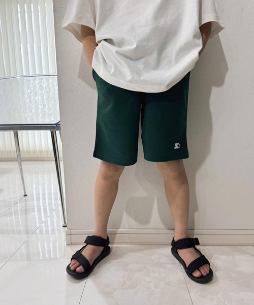 STARTER(スターター)の「STARTER スターター ワンポイントハーフパンツ(その他パンツ・キッズ・ベージュ/チャコール/ネイビー/ブラック/ダークグリーン/杢グレー/オレンジ/ライム・160cm/150cm/140cm/130cm/120cm/110cm)」の2枚目の写真