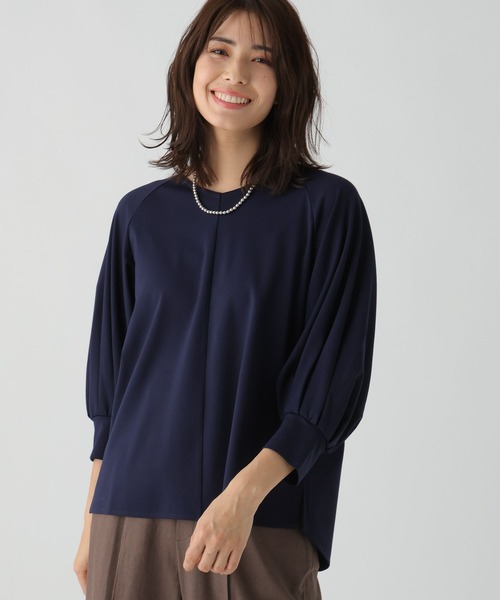 Elura(エルーラ)の「ドレスアップラグランプルオーバー(Tシャツ/カットソー・レディース・ネイビー/ホワイト・LARGE/MEDIUM)」の2枚目の写真