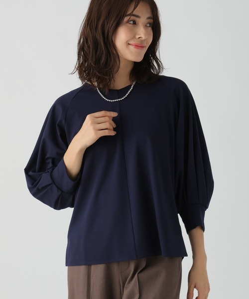 Elura(エルーラ)の「ドレスアップラグランプルオーバー(Tシャツ/カットソー・レディース・ネイビー/ホワイト・LARGE/MEDIUM)」の3枚目の写真