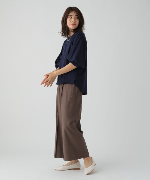 Elura(エルーラ)の「ドレスアップラグランプルオーバー(Tシャツ/カットソー・レディース・ネイビー/ホワイト・LARGE/MEDIUM)」の5枚目の写真