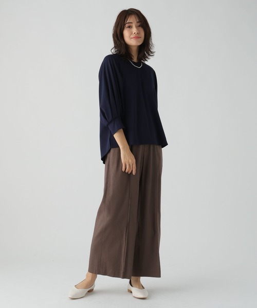 Elura(エルーラ)の「ドレスアップラグランプルオーバー(Tシャツ/カットソー・レディース・ネイビー/ホワイト・LARGE/MEDIUM)」の6枚目の写真