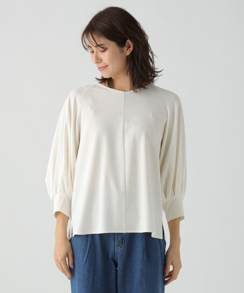 Elura(エルーラ)の「ドレスアップラグランプルオーバー(Tシャツ/カットソー・レディース・ネイビー/ホワイト・LARGE/MEDIUM)」の11枚目の写真