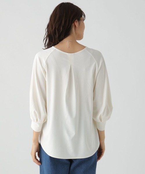Elura(エルーラ)の「ドレスアップラグランプルオーバー(Tシャツ/カットソー・レディース・ネイビー/ホワイト・LARGE/MEDIUM)」の13枚目の写真