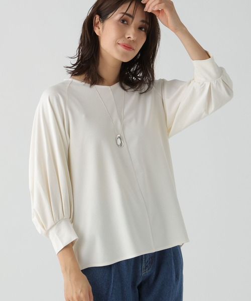 Elura(エルーラ)の「ドレスアップラグランプルオーバー(Tシャツ/カットソー・レディース・ネイビー/ホワイト・LARGE/MEDIUM)」の10枚目の写真