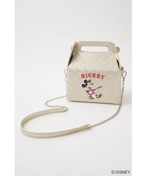 Disney SERIES CREATED by MUS（ディズニーシリーズクリエイテッドバイエムユーエス）の「MD ROCK BOX バッグ（ショルダーバッグ・レディース・ピンク/ゴールド・FREE）」の4枚目の写真