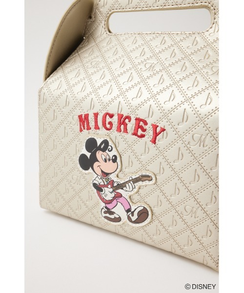 Disney SERIES CREATED by MUS（ディズニーシリーズクリエイテッドバイエムユーエス）の「MD ROCK BOX バッグ（ショルダーバッグ・レディース・ピンク/ゴールド・FREE）」の7枚目の写真