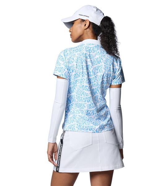 UNDER ARMOUR（アンダーアーマー）の「UAアイソチル ワードマーク ポロ（ゴルフ/レディース）（ポロシャツ・レディース・ブルー系・S/M/L/XL）」の2枚目の写真