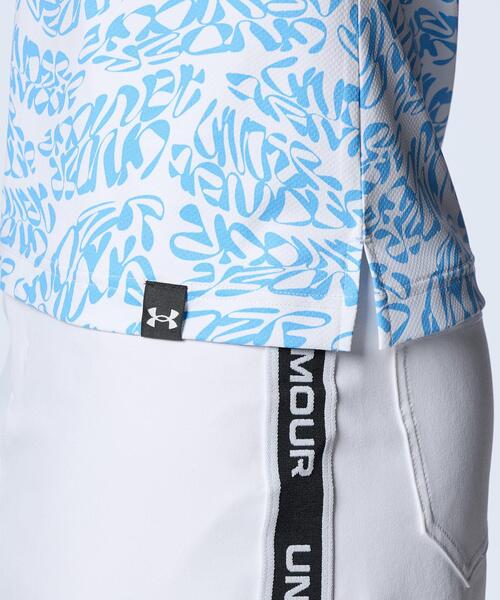 UNDER ARMOUR（アンダーアーマー）の「UAアイソチル ワードマーク ポロ（ゴルフ/レディース）（ポロシャツ・レディース・ブルー系・S/M/L/XL）」の4枚目の写真