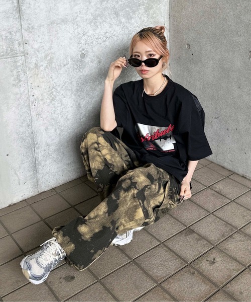 sedacle(セダクル)の「シャカシャカドッキングTシャツ(Tシャツ/カットソー・メンズ・グレー/ブラック・SMALL/MEDIUM/LARGE)」の17枚目の写真