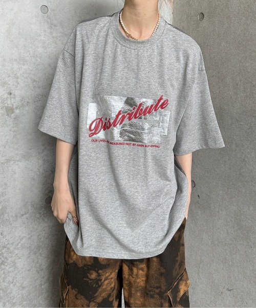 新品タグ付MICALLEMICALLE デニム ドッキング カットソー Tシャツ シャカシャカドッキングTシャツ（Tシャツ/カットソー）｜sedacle
