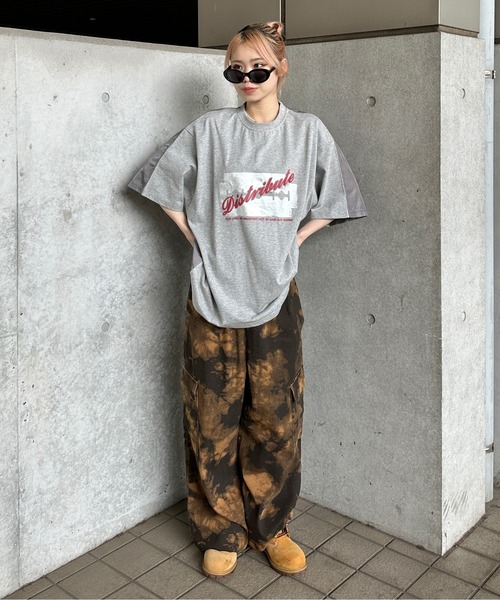 sedacle(セダクル)の「シャカシャカドッキングTシャツ(Tシャツ/カットソー・メンズ・グレー/ブラック・SMALL/MEDIUM/LARGE)」の5枚目の写真