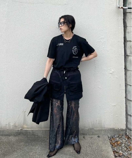 Ameri（アメリ）の「MESSAGE PRINT TEE（Tシャツ/カットソー）」 - WEAR