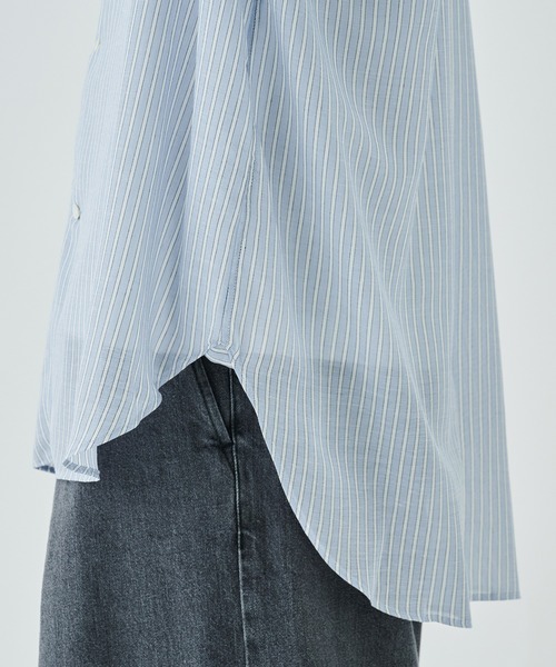 saby（サバイ）の「【saby/サバイ】LAPEL SHIRTS（シャツ/ブラウス・メンズ・サックスブルー・2/3）」の10枚目の写真