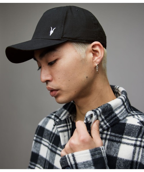 ALLSAINTS キャップ ALLSAINTS オールセインツ 羊革 ラムレザー 帽子
