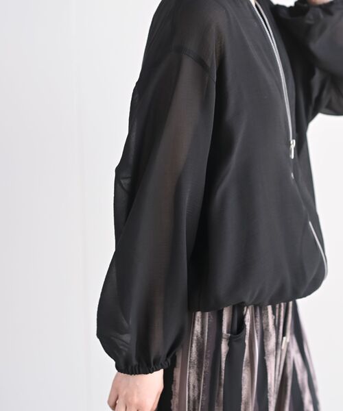 rps（アールピーエス）の「エステルシアーブルゾン（ブルゾン・レディース・ブラック/カーキ/チャコールグレー・フリー）」の10枚目の写真