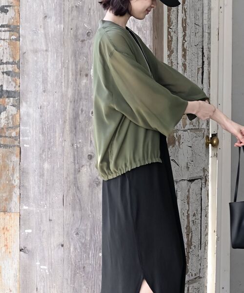 rps（アールピーエス）の「エステルシアーブルゾン（ブルゾン・レディース・ブラック/カーキ/チャコールグレー・フリー）」の11枚目の写真