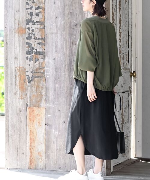 rps（アールピーエス）の「エステルシアーブルゾン（ブルゾン・レディース・ブラック/カーキ/チャコールグレー・フリー）」の13枚目の写真