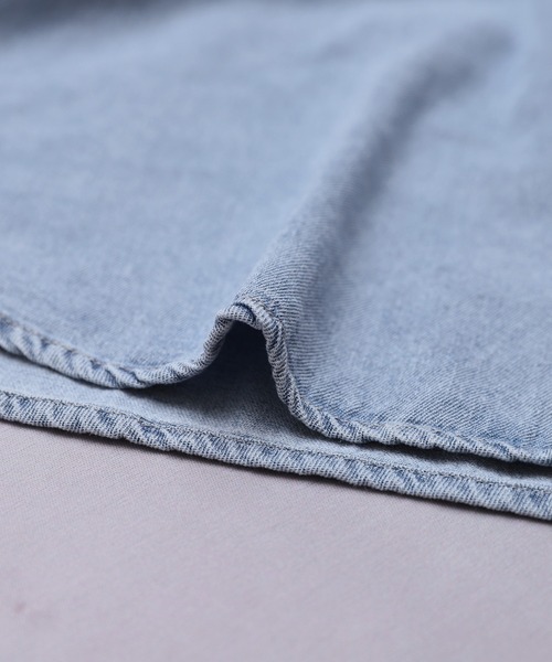 reca（レカ）の「半袖デニムシャツ（シャツ/ブラウス・レディース・ブルー/ブラック・FREE）」の22枚目の写真