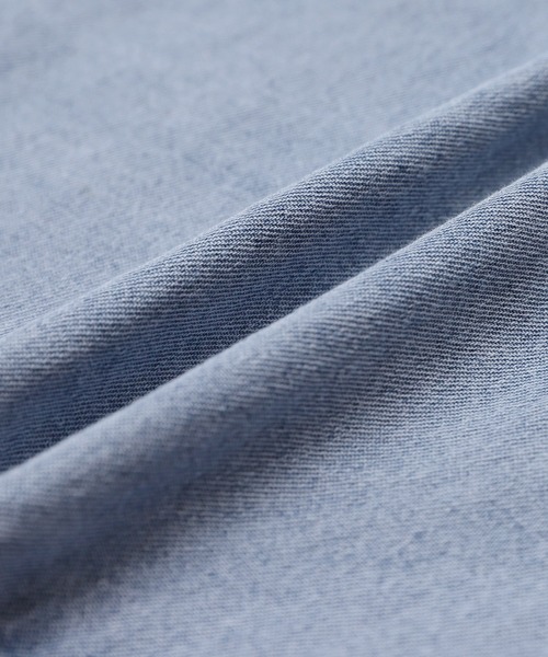 reca（レカ）の「半袖デニムシャツ（シャツ/ブラウス・レディース・ブルー/ブラック・FREE）」の3枚目の写真