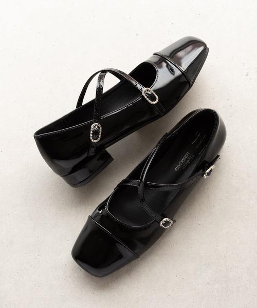 SVEC(シュベック)の「クロスストラップ ローヒール パンプス(パンプス・レディース・ブラック/シルバー/レッド・36/37/38/39/35)」の9枚目の写真