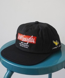 Mark Gonzales | 刺繍 フラット キャップ / BB CAP 【（What it isNt）ART BY MARKGONZALES / (ワットイットイズント) アートバイ マークゴンザレス 】(キャップ)