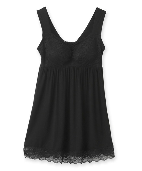 fran de lingerie（フランデランジェリー）の「ナイトブラ付きルーム＆ラウンジウェアナイトブラ付きのキャミソール 「ルナイト キャミソール」 キャミソール（キャミソール・レディース・セージグリーン/ピンク系その他/シルバーグレー/ブラック・M/L）」の16枚目の写真