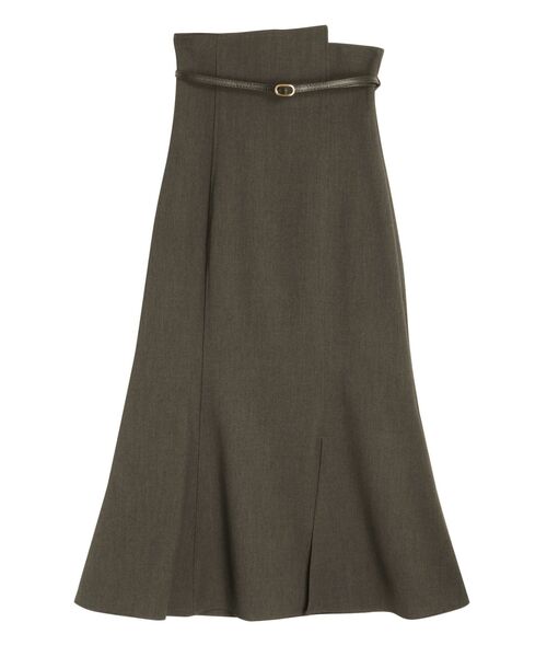 LAGUNAMOON（ラグナムーン）の「バイカラーベルトスカート（スカート・レディース・チャコールグレー/ホワイト・SMALL/MEDIUM）」の20枚目の写真