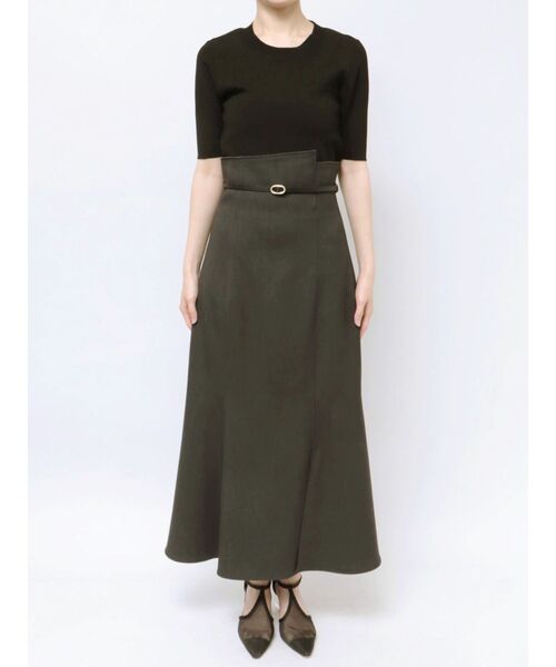 LAGUNAMOON（ラグナムーン）の「バイカラーベルトスカート（スカート・レディース・チャコールグレー/ホワイト・SMALL/MEDIUM）」の21枚目の写真