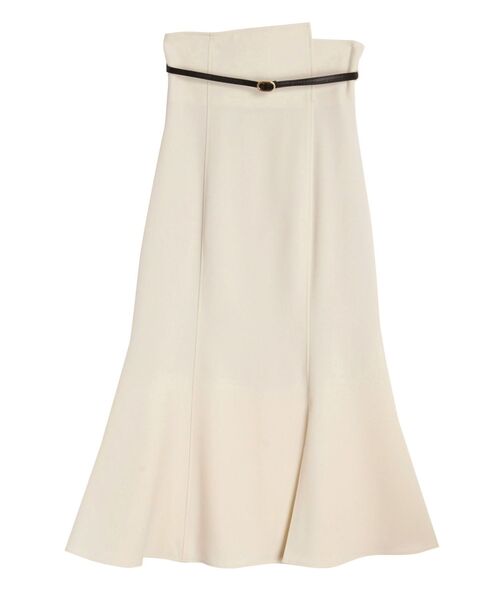 LAGUNAMOON（ラグナムーン）の「バイカラーベルトスカート（スカート・レディース・チャコールグレー/ホワイト・SMALL/MEDIUM）」の18枚目の写真