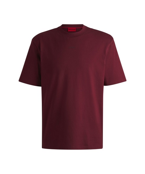 HUGO(ヒューゴ)の「HUGOロゴプリント リラックスフィット コットンTシャツ(Tシャツ/カットソー・メンズ・カーキ/ブラック/ホワイト/ライトブルー/ブルー/ダークグリーン/ライトグリーン/エンジ/ライトブラウン/インディゴブルー/グリーン・L/M/S/XL/XXL/XS)」の19枚目の写真