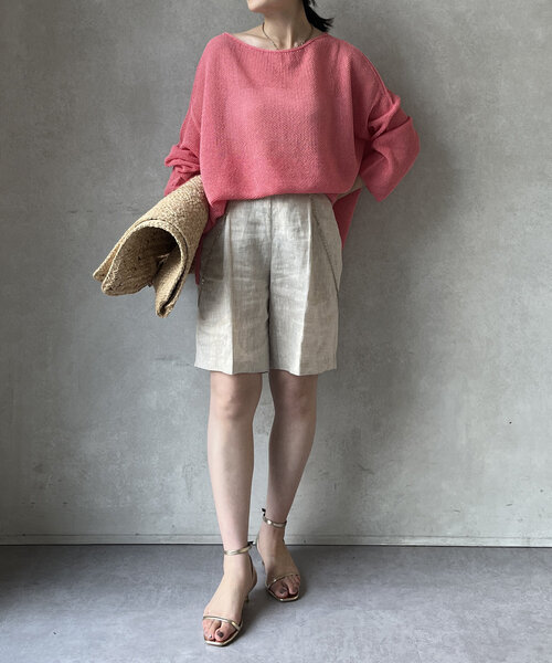 DouDou（ドゥドゥ）の「リネンセンプレショートパンツ（その他