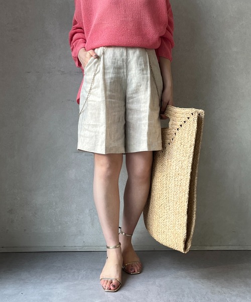 DouDou（ドゥドゥ）の「リネンセンプレショートパンツ（その他
