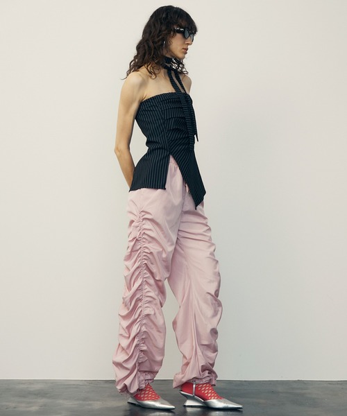 uyu.（ウユ）の「チョーカーストライプオフショルトップス【uyu./ウユ】（Tシャツ/カットソー・レディース・ネイビー/グレー・FREE）」の8枚目の写真