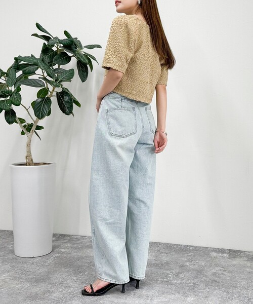 fredy emue(フレディエミュ)の「ポコポコZIP半袖カーディガン(カーディガン/ボレロ・レディース・アイボリー/ブラック/ベージュ・38)」の16枚目の写真