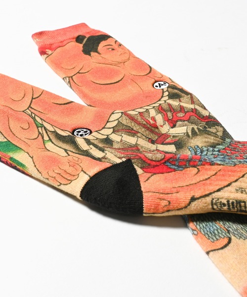 Lafayette（ラファイエット）の「A-KILLER × THREE TIDES TATTOO x バキ道 / グラップラー刃牙 SOCKS 野見宿禰 靴下 bkakttt-012（ソックス/靴下・メンズ・マルチ・ONE SIZE）」の5枚目の写真