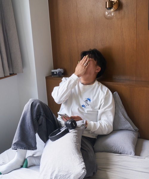 kaoyorinakami（カオヨリナカミ）の「RAIN BOY　TEE / レインボーイロンT（Tシャツ/カットソー・メンズ・ホワイト/ブラック・X-SMALL/X-LARGE/LARGE/MEDIUM/SMALL）」の8枚目の写真