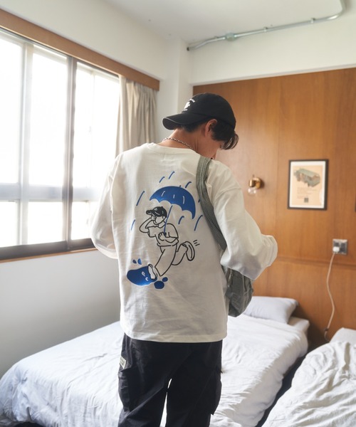 kaoyorinakami（カオヨリナカミ）の「RAIN BOY　TEE / レインボーイロンT（Tシャツ/カットソー・メンズ・ホワイト/ブラック・X-SMALL/X-LARGE/LARGE/MEDIUM/SMALL）」の12枚目の写真