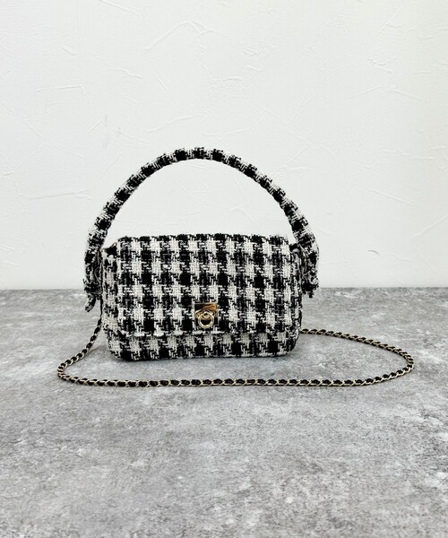 fredy emue（フレディエミュ）の「ツィードフラップバッグ（ショルダーバッグ・レディース・ホワイト系その他/ブラック系その他・FREE）」の17枚目の写真