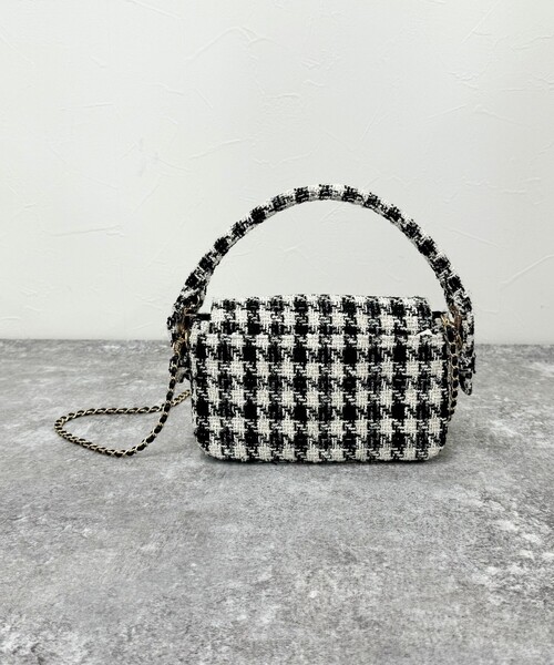 fredy emue（フレディエミュ）の「ツィードフラップバッグ（ショルダーバッグ・レディース・ホワイト系その他/ブラック系その他・FREE）」の19枚目の写真